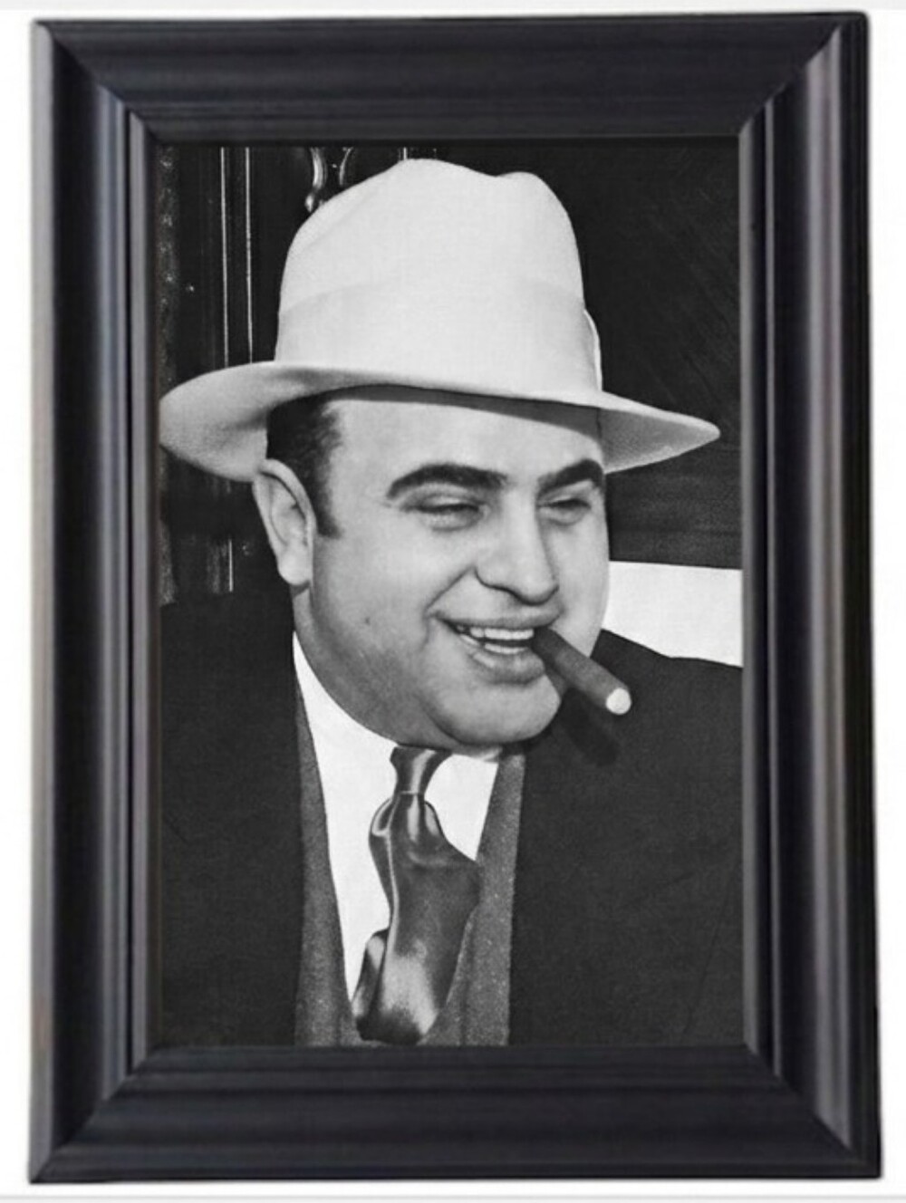 Al Capone mobster Italian wise guy mob framed Photo print Scarface Italian Mafia